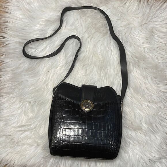 Black leather Brighton cross body purse - Picture 3 of 7